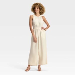 A new day modern jumpsuit cream size M